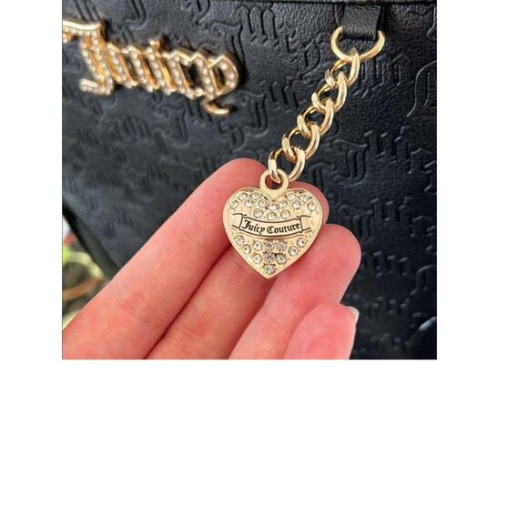 **NWT** Juicy Couture Black Backpack with Gold Logo